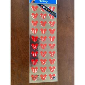 Disney Mickey Icons Alphabet Scrapbook Stickers